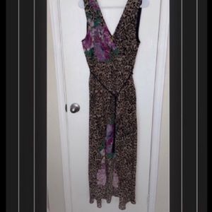 I.N.C. International Concepts Women's Floral Mix Maxi Sleeveless Dress